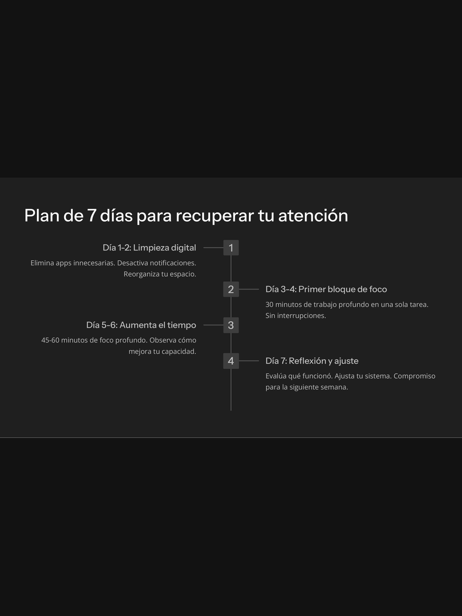 Recuperá tu Atención — Guía práctica para salir del scroll y volver a avanzar
